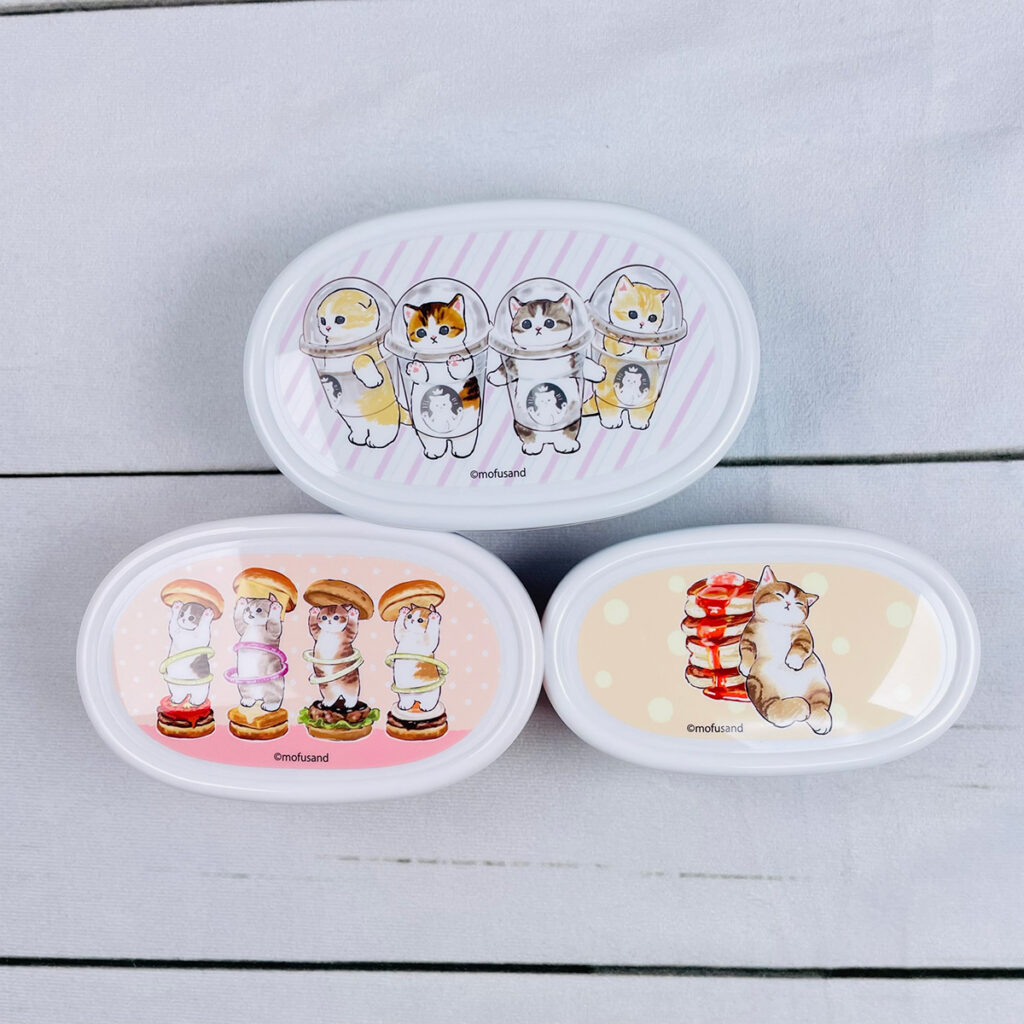 スケーター モフサンド 抗菌 入れ子式ふわっとシール容器 3個セット