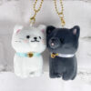 猫耳付きぬい 2体セット　猫　キーホルダー　ネコ　ねこ　金　銀　ペア　姉妹　白猫 猫耳付きぬい 2体セット 猫 キーホルダー ネコ ねこ 金 銀 ペア