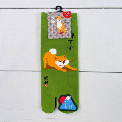 フレンズヒル 柴田さん 柴犬柄 レディース足袋ソックス 23-26cm - 画像 (2)