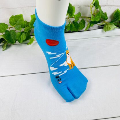 フレンズヒル 柴田さん 柴犬柄 レディース足袋ソックス 23-26cm - 画像 (21)